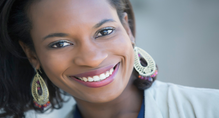 african american woman smiling